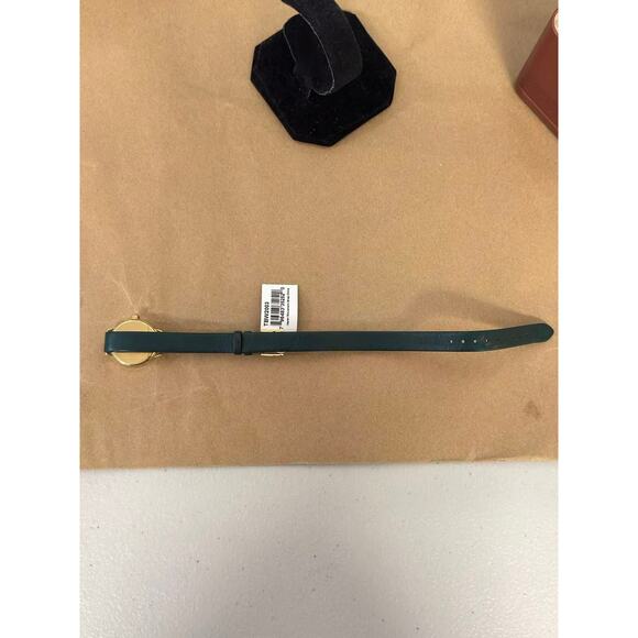 Tory Burch TBW2003 Women's Gigi Valley Forge Green Leather Wrap Strap Watch 28mm - Picture 4 of 5